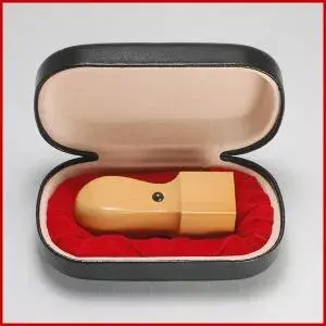 法人印鑑　角印 柘【ケース付】【3営業日以内の出荷予定】(HK090)