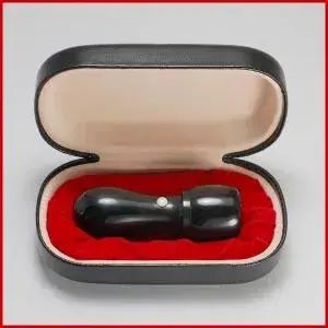 法人印鑑　銀行印 黒水牛（天丸) 【ケース付】【3営業日以内の出荷予定】(HK090)