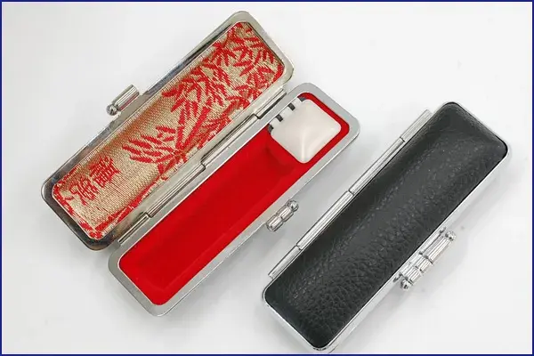 個人用 黒モミ革印鑑ケース 【5営業日以内の出荷予定】(HK050)