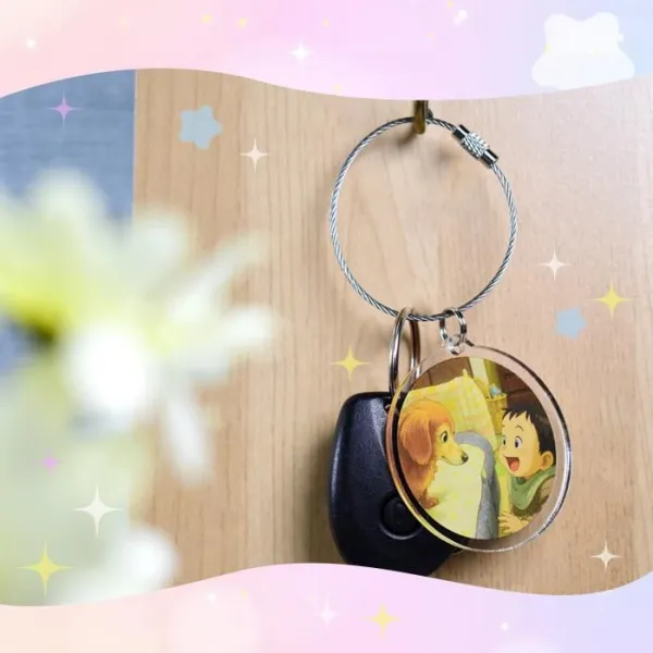 ChatGPT ai 生成画像 オリジナル アクリルキーホルダー 写真 グッズ うちの子 ギフト プレゼント 子ども 子供 孫 赤ちゃん【送料無料】【ゆうパケ】 (HK020)(5営業日)
