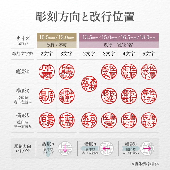 個人印鑑 柘 ケース付2本セット （15.0/18.0） 【5営業日以内の出荷予定】 (HK130)