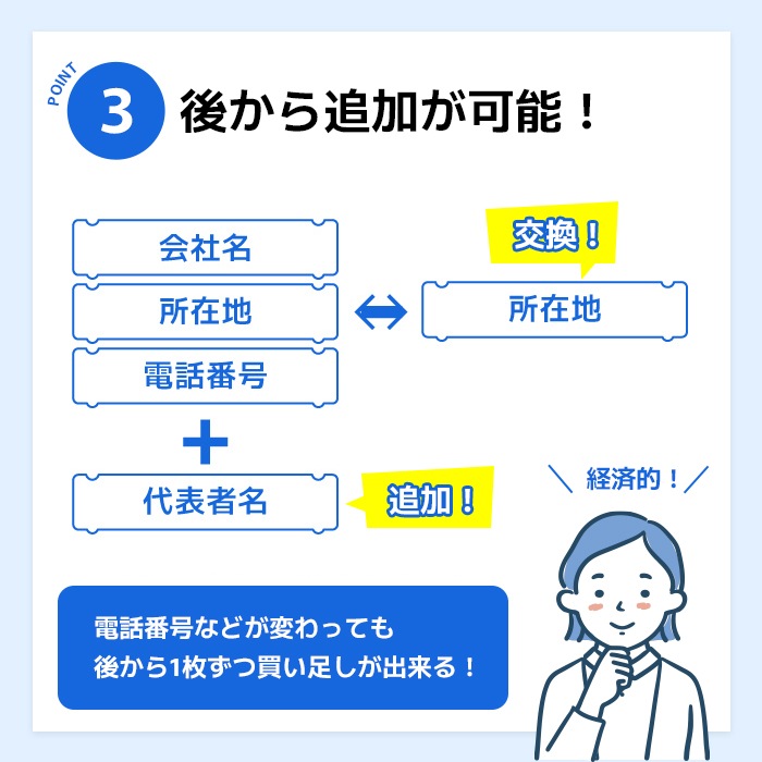 ゴム印 セパレートスタイル 1枚 追加用 住所印 社判 はんこ 軽減税率 消費税 スタンプ ハンコ 増税 領収書 請求書 納品書 軽減税率対象【3～4営業日以内の出荷予定】(HK030)