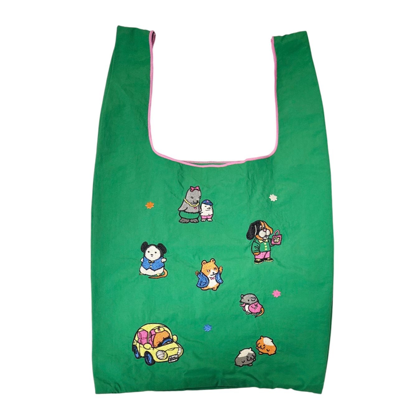 [公式] メーカー直営 ラブリーフレンズ 刺繍エコバッグ グリーン