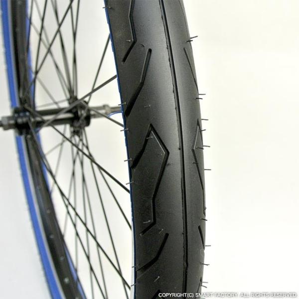 自転車 タイヤ 26インチ 26x1.95 HE 1本 カラータイヤ スリックタイヤ 