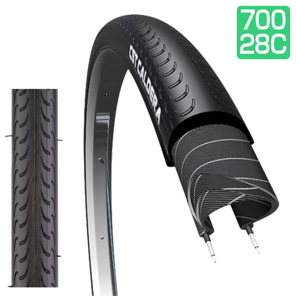 ��ž�� ������ 700x28c 1�� CST CALDERA �����󥷥� ����ǥ� 700C �� �֥�å� �̶� �̳�