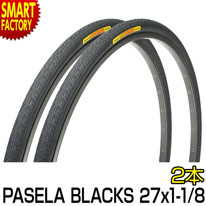 �ѥʥ졼���� �ѥ��� �֥�å��� 27����� 27x1 1/8 2�ܥ��å� Panaracer PASELA BLACKS ��ž�� ������