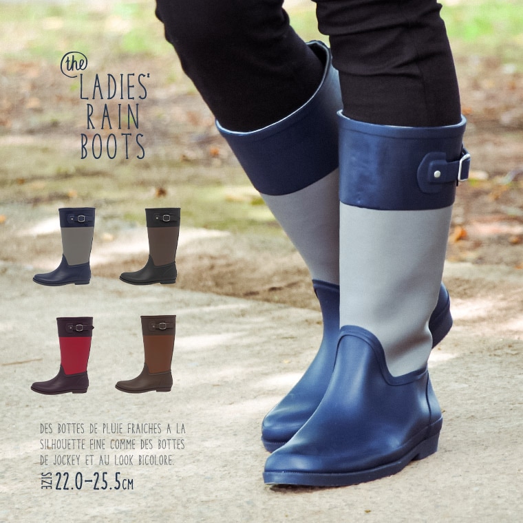 レインブーツ レディース ロング 長靴 かわいい インソール付き スノーブーツ 防水 人気 TOHOG-LS-2467