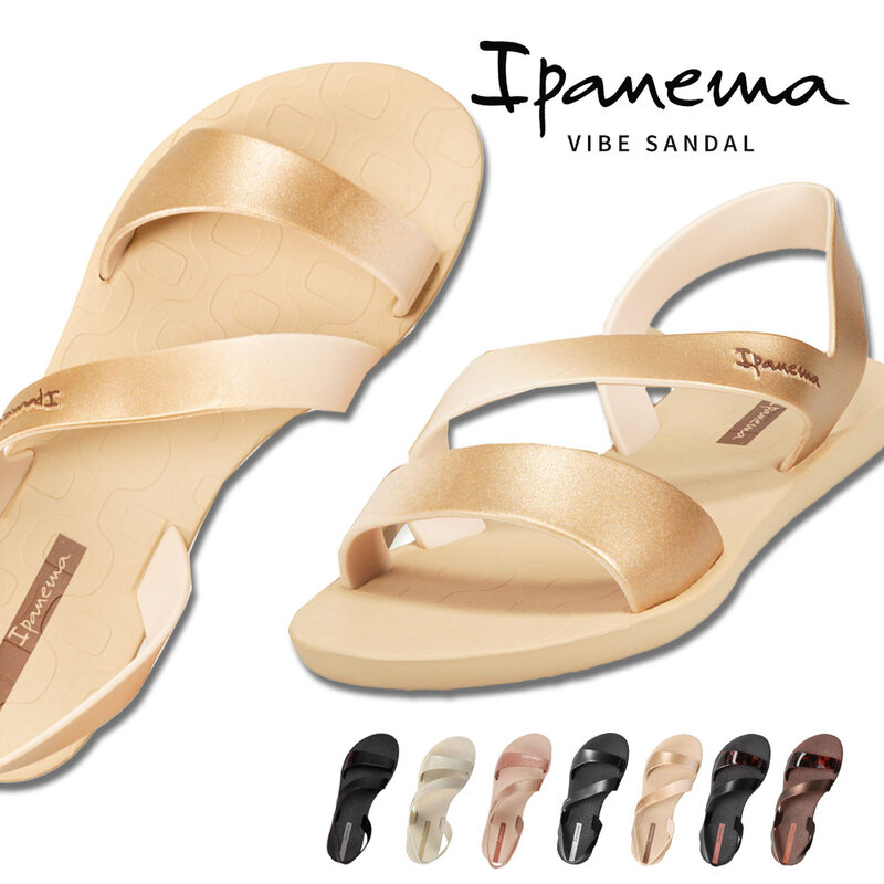 ビーチ サンダル イパネマ レディース ぺたんこ おしゃれ 歩きやすい トング バックストラップ ビーサン 海 プール リゾート セレブ VIBE SANDAL Ipanema