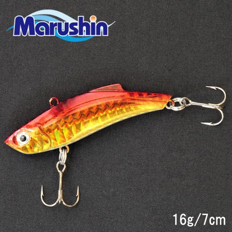 マルシン メタルバイブ ソルトクェイク レッドゴールド 16g 7cm ソルト