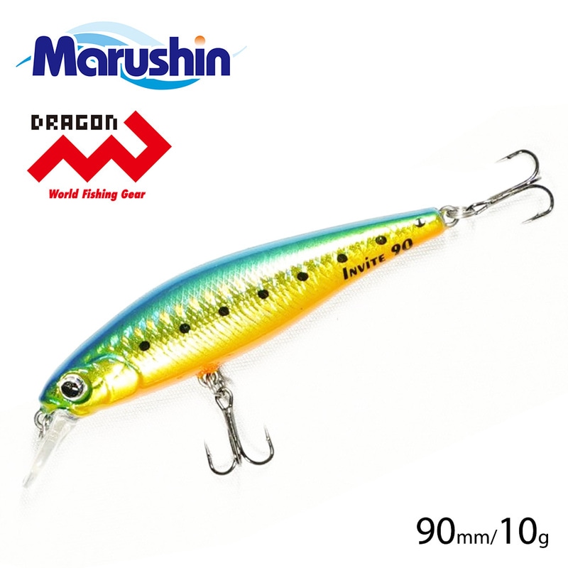 マルシン ミノー FLOATING Invite ブルーゴールド 90mm 10g ハード