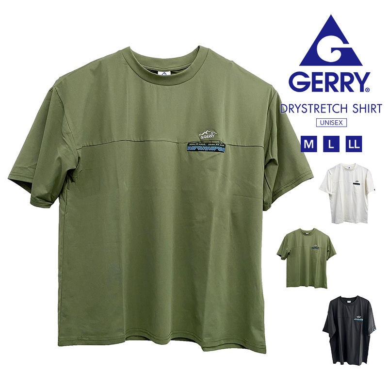 gerry tシャツ メンズ 半袖 ブランド 半袖tシャツ レディース ドライタッチ PBT クルーネック 大きいサイズ ジェリー ge23su21