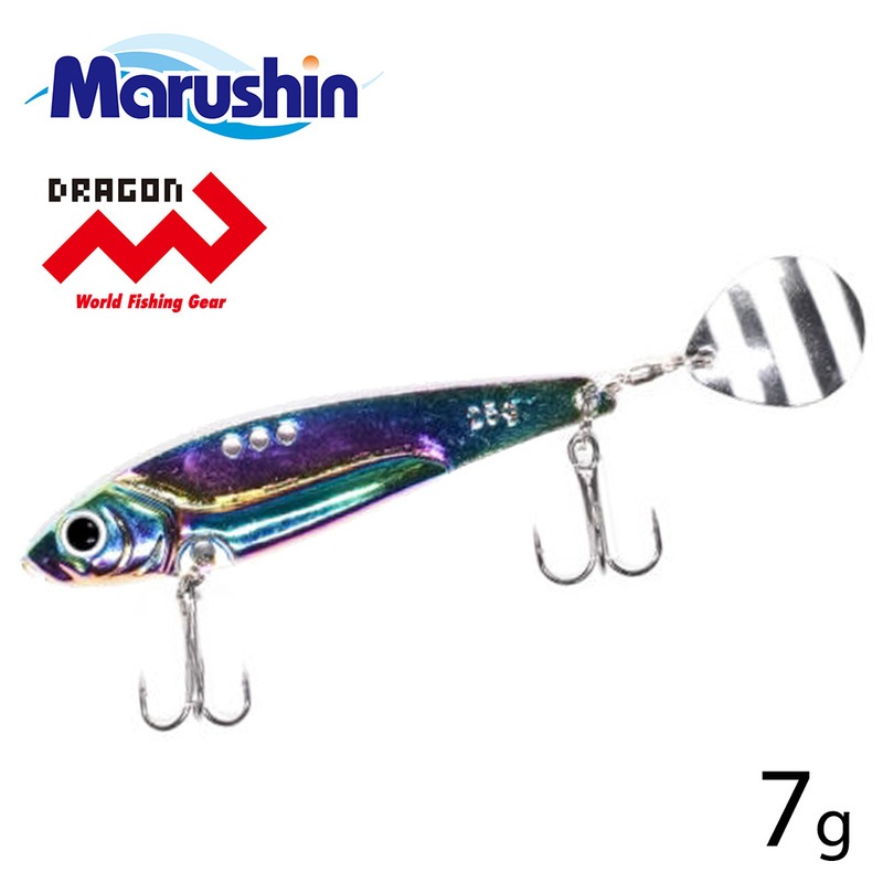 マルシン DG-Majest 7g スピンテールジグ トレブルフック付 グロー シンキングルアー ハードルアー シーバス ルアー ジギング ソルトルアー