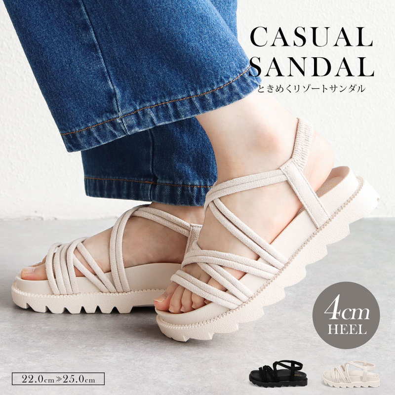 サンダル レディース 歩きやすい 厚底 プラットフォーム バックストラップ 脱げない 履きやすい 痛くない 海 夏 水遊び リゾート ビーチ