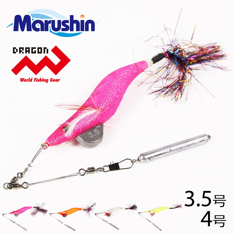 釣り　タコエギ　マキマキ等 ドラゴン マルシン/ドラゴン エサ巻タコエギ マキマキタップ 3.5