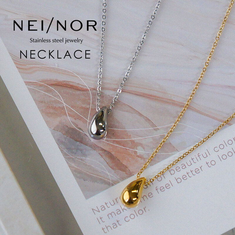 Nei/nor ネックレス 首飾り お肌に優しい サージカルステンレス 変色
