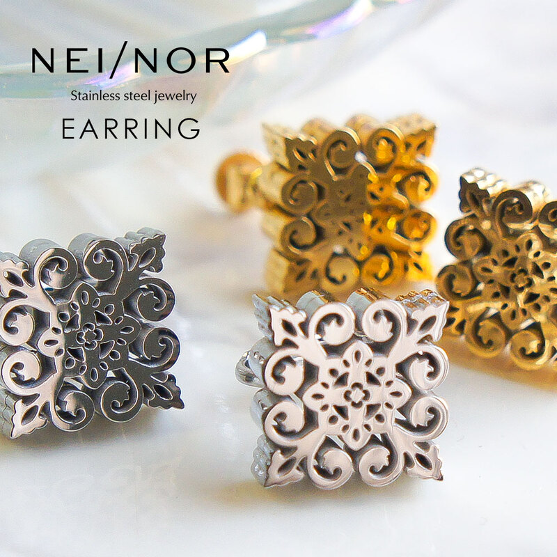 Nei/nor イヤリング お肌に優しい つけっぱなしok サージカル