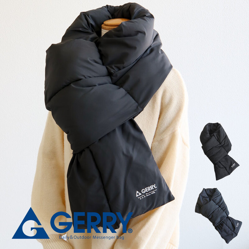 ジェリー マフラー 厚手 ストール ネックウォーマー 秋冬 防寒 あったか グレー ブラック ボリューム差し込みマフラー gerry m1123