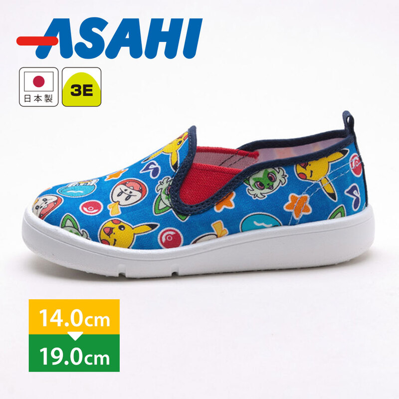 スリッポン キッズ 子供靴 スニーカー シューズ キャンバス 日本製 ポケットモンスター ポケモン ピカチュウ ニャオハ クワッス ホゲータ P111
