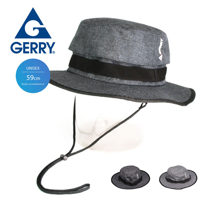 gerry 帽子 バケットハット サファリハット つば広 折りたためる アドベンチャーハット バケハ 紫外線対策 ジェリー 37ger-163