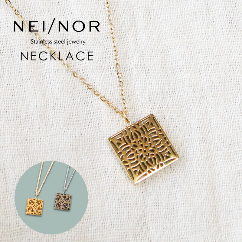Nei/nor ネックレス 首飾り お肌に優しい サージカルステンレス 変色 錆 傷に強い 丈夫 ファッションアクサリー ネイナー NnNE-0077
