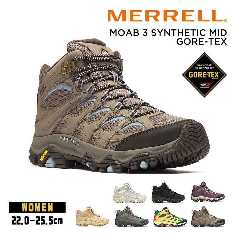 メレル 靴 シューズ ウィメンズ 防水 防滑 ミッドカット 登山 MOAB 3 SYNTHETIC MID GORE-TEX MERRELL