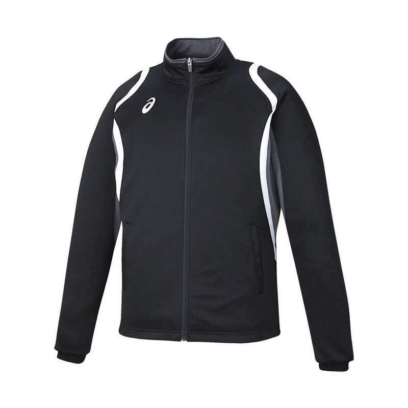 アシックス ジャージ ジャンパー ブルゾン メンズ アウター 速乾 スポーツ asics ドライデコトレーニングジャケット 長袖 黒 2031D912