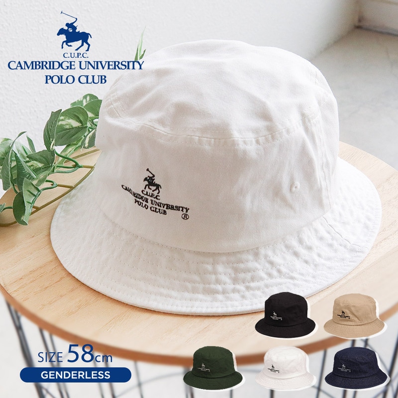 CUPC ケンブリッジユニバーシティポロクラブ POLO CLUB ハット メンズ 帽子 レディース おしゃれ 折りたためる ブラック ベージュ 白 ホワイト POLO CLUB