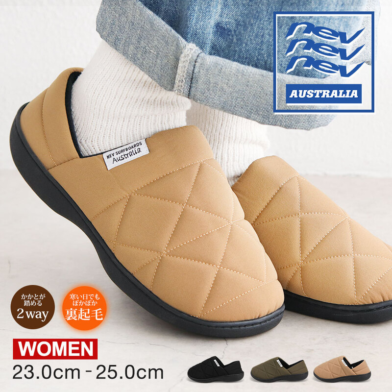 nev モックシューズ レディース サボサンダル 2way かかとが踏める スリッポン キルティング アウトドア ブランド 靴 クロッグ サボ サンダル 軽い ネブ 149