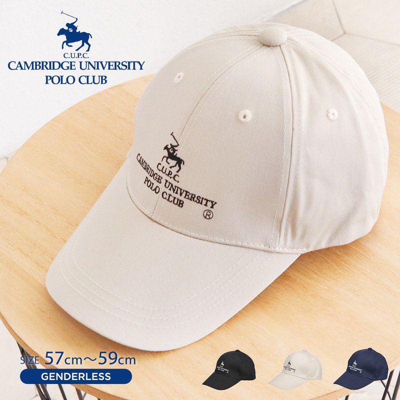 CUPC ケンブリッジユニバーシティポロクラブ POLO CLUB 帽子 メンズ  ローキャップ レディース 黒 ネイビー ベージュ cp-sp19