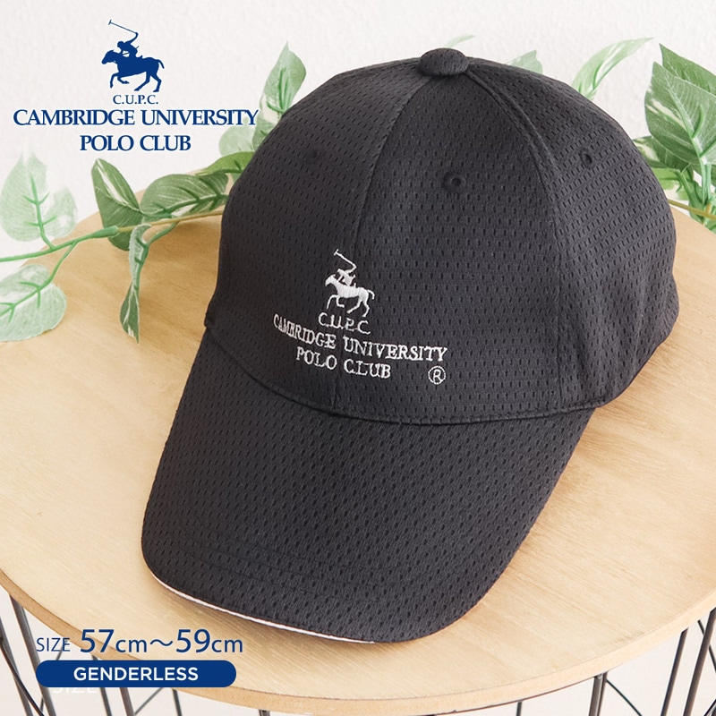 CUPC ケンブリッジユニバーシティポロクラブ POLO CLUB キャップ 帽子 メンズ キャップ レディース 通気性 吸水速乾 黒 cp-77polo