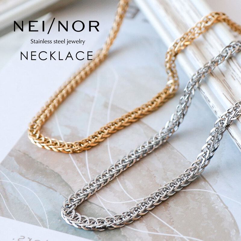 Nei/nor ネックレス 首飾り お肌に優しい サージカルステンレス 変色 錆 傷に強い 丈夫 ファッションアクサリー ネイナー NnNE-0095