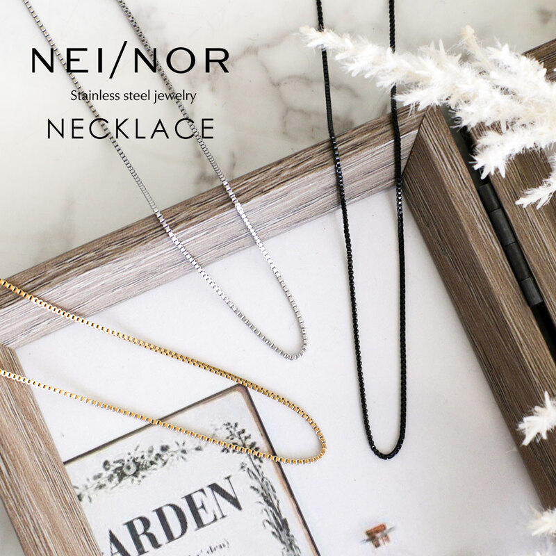 Nei/nor ネックレス 首飾り お肌に優しい サージカルステンレス 変色 錆 傷に強い 丈夫 ファッションアクサリー ネイナー NnNE-0097