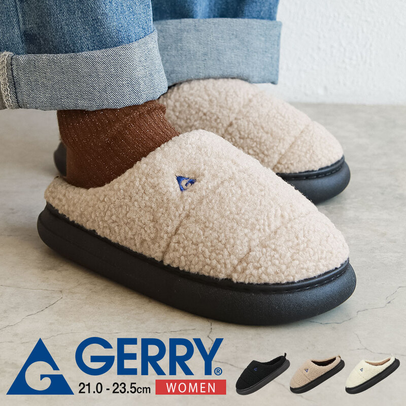 gerry サボサンダル レディース ジュニア ボア クロッグサンダル 靴