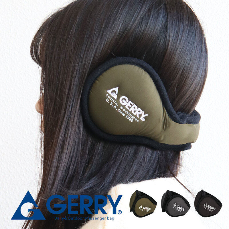 ジェリー タフタ イヤーマフ コンパクト ボア レディース メンズ イヤーマフラー アウトドア ブラック グレー カーキ z1477 gerry