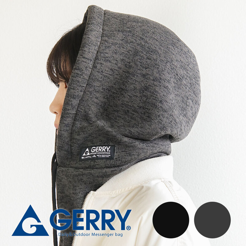 ジェリー フードウォーマー 2way  メンズ おしゃれ レディース 防寒  秋 冬 アウトドア キャンプ 黒 ブラック n1246 gerry