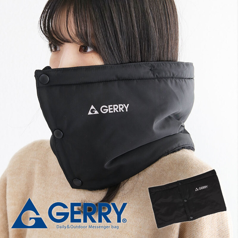 ジェリー カイロポケット ネックウォーマー メンズ おしゃれ レディース ブランド 防寒 秋 冬 アウトドア 黒 ブラック n1245 gerry