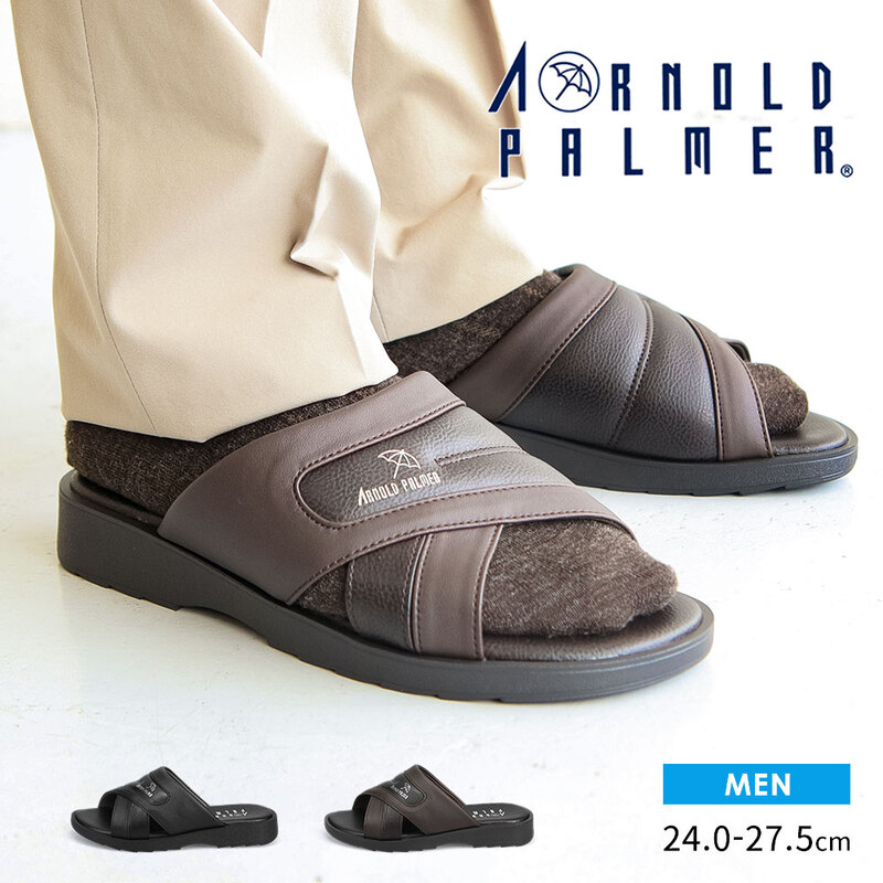 アーノルドパーマー メンズ サンダル ビジネス オフィス ヘップ つっかけ スリッパ コンフォート ワンマイル Arnold Palmer 2055