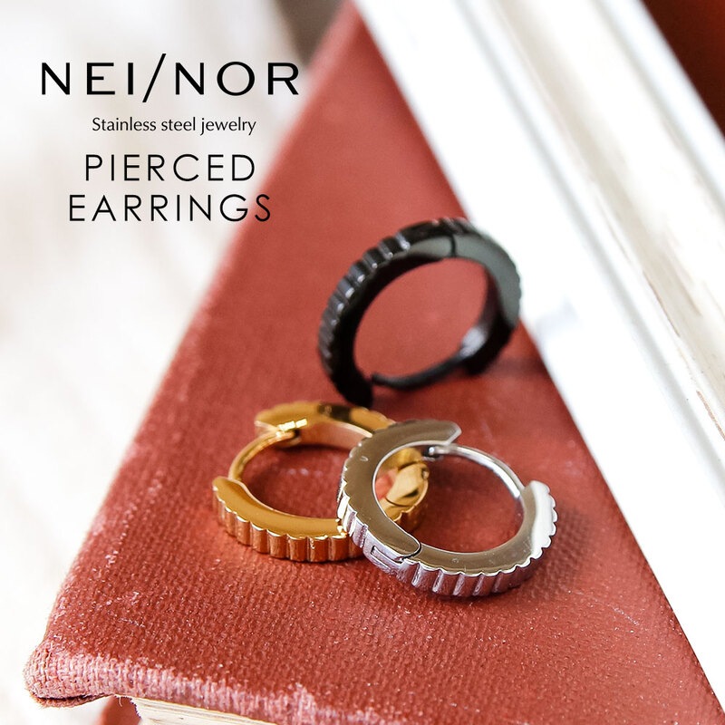 ピアス お肌に優しい つけっぱなしOK サージカルステンレス 316L 変色 錆 傷に強い 丈夫 低アレルギー素材アクセサリー Nei/nor ネイナーnnp-0104