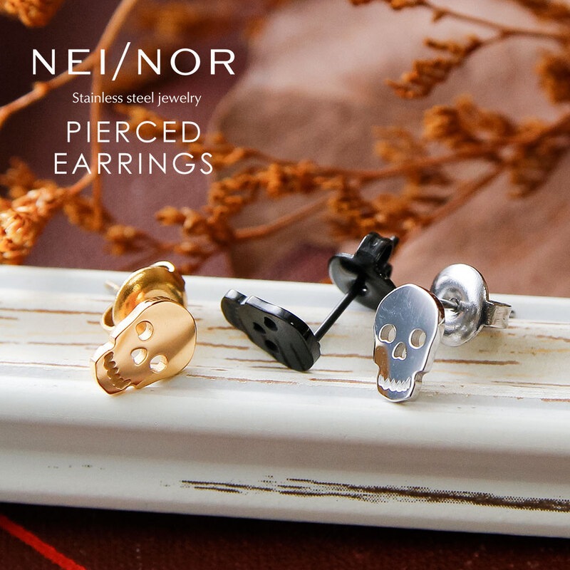 Nei/nor ピアス お肌に優しい つけっぱなしok サージカルステンレス 316L 変色 錆 傷に強い 低アレルギー アクセサリー ネイナー NnP-0114