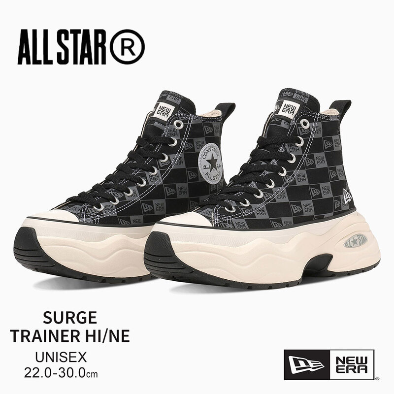 コンバース オールスター R ハイカット 厚底スニーカー キャンバス NEW ERA 替え紐付き CONVERSE ALL STAR R SURGETRAINER HI / NE