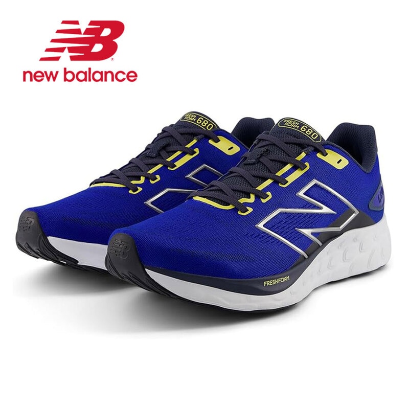 ニューバランス ランニング メンズ 運動靴 ウォーキング ブラック ブルー オレンジ Fresh Foam 680 v8 New Balance 
