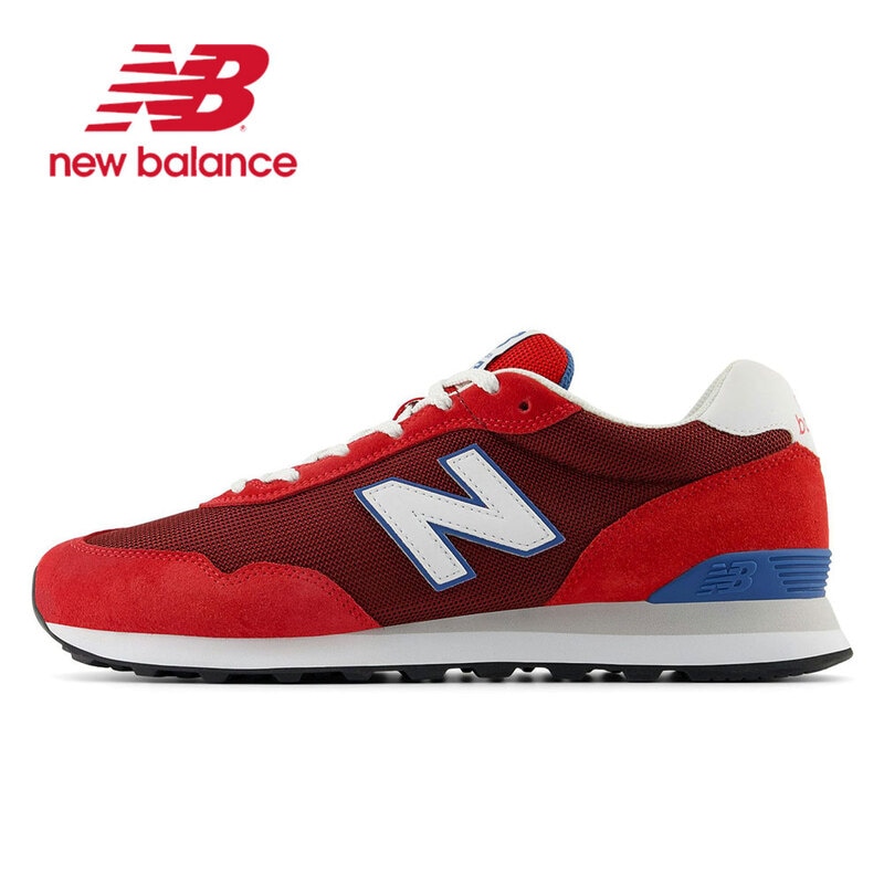 ニューバランス ML515 ランニングシューズ メンズ スニーカー ローカット スエード 運動靴 ブラック グレー レッド 赤 New Balance