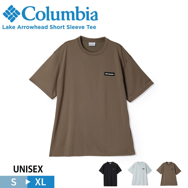 コロンビア tシャツ メンズ 半袖 クルーネック 丸首 ユニセックス ワンポイント トップス アウトドア LAKE ARROWHEAD SHORT SLEEVE TEE XM9614 Columbia