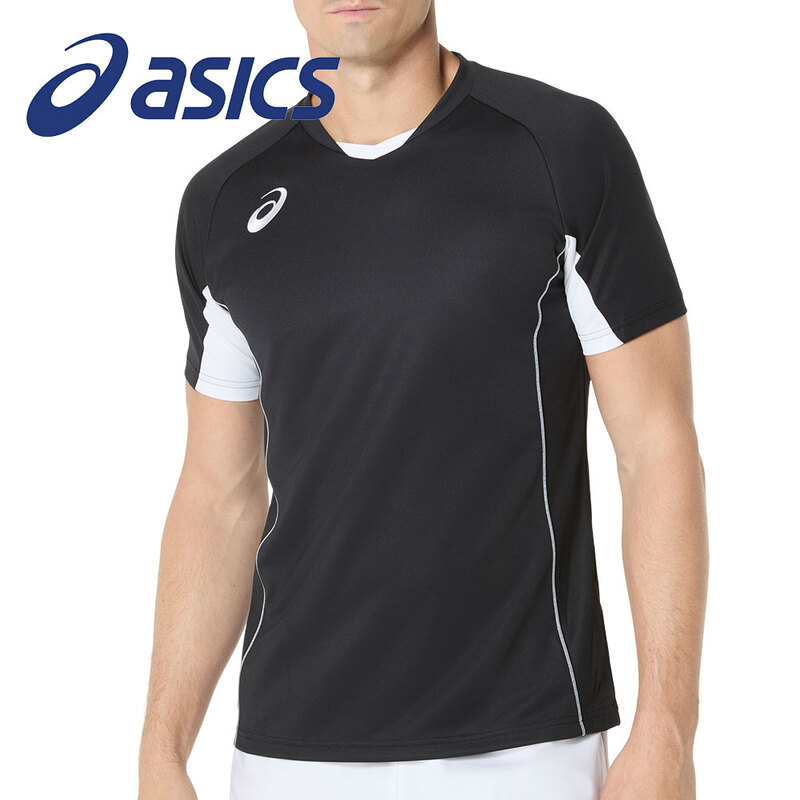 アシックス tシャツ 半袖 トレーニング ウエア スポーツ ゲーム ジュニア レディース メンズ バレー ボール バスケ 練習着 運動 服 部活 クラブ 2053A218 asics