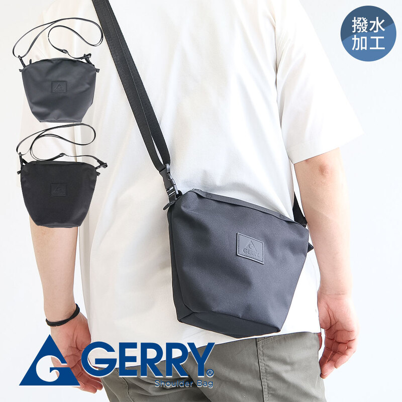 gerry ショルダー バッグ 撥水 サコッシュ 2way メンズ レディース 斜めがけ 軽量 薄型 小型 ミニ 旅行 アウトドア 多機能 ユニセックス 鞄 2185 ジェリー 爆買