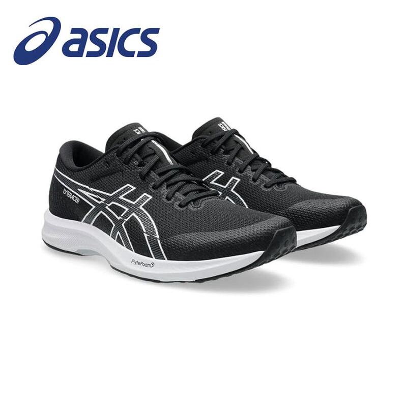 アシックス ランニングシューズ レディース ライトレーサー6 通気性 軽い クッション メッシュアッパー 運動靴 黒 白 asics 1012B764