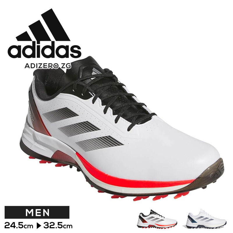 アディダス ゴルフシューズ メンズ 防水 靴 スパイクレス グリップ adidas アディゼロ ゼッドジー25 NLC98 IE3530 IE3532