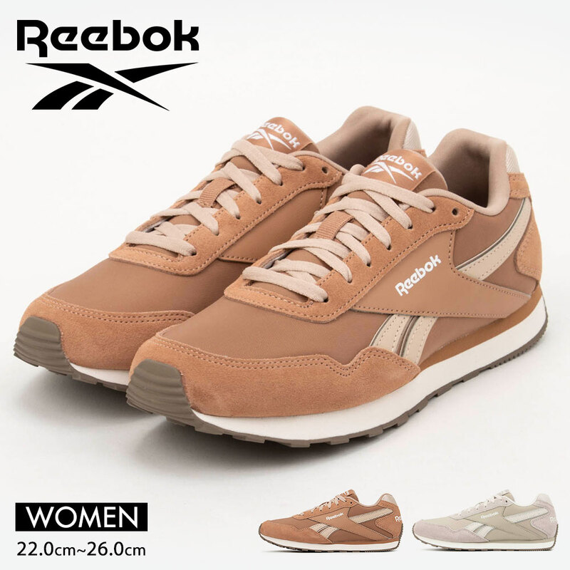 リーボック スニーカー レディース ローカット 靴 シューズ 通学  おしゃれ レトロ スエード 本革 グレー ピンク グライド ロー Reebok