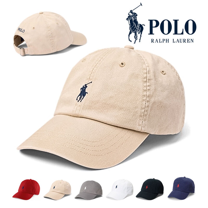 ポロ キャップ サイズ調整 アジャスター ロゴ ゴルフ 帽子 男女兼用 POLO RALPH LAUREN ポロラルフローレン 白 710548524