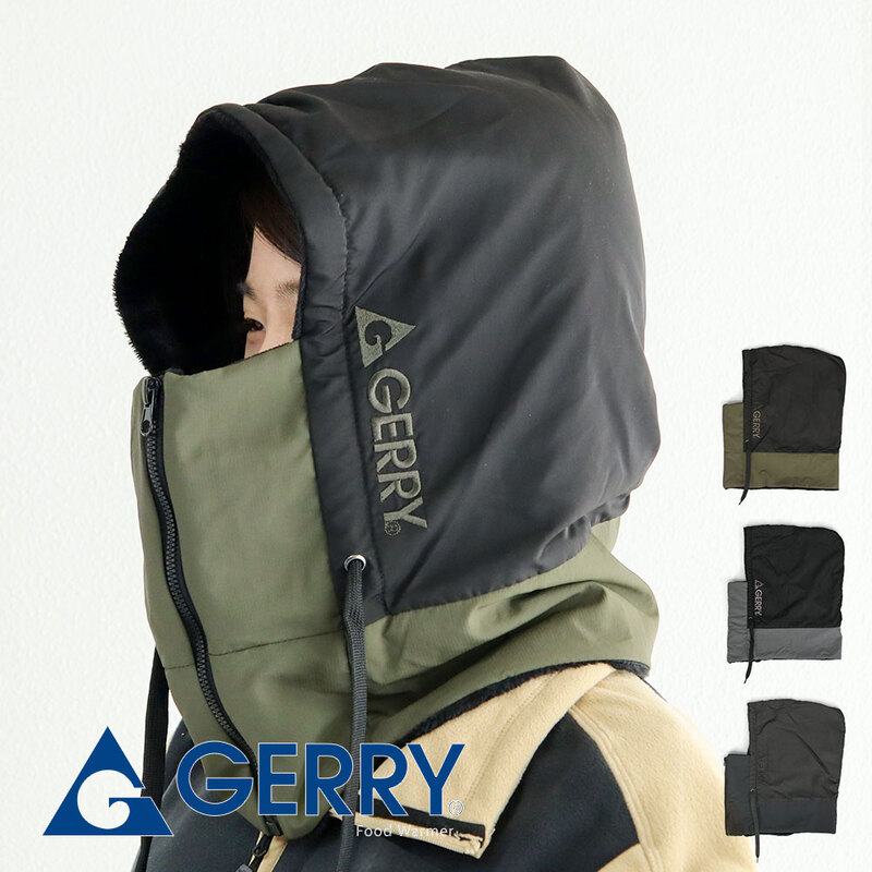 gerry フード ウォーマー メンズ レディース もこもこ 男性 女性 冬 防寒 あったか 首元 口元 顔 裏起毛 フリース アウトドア ネック ウェア n1283 ジェリー